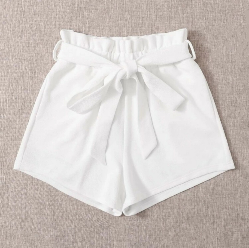 SHEIN Belted Shorts